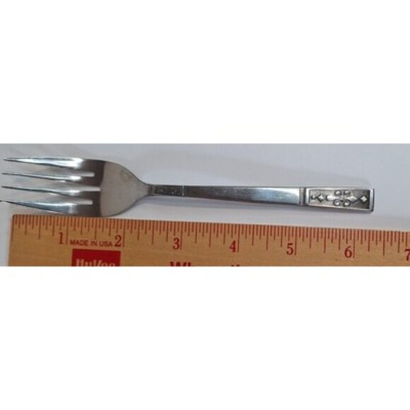 OXH69 Oxford Hall Fleur De Lis Japan Salad Fork Lot 4 Flatware - Picture 9 of 11